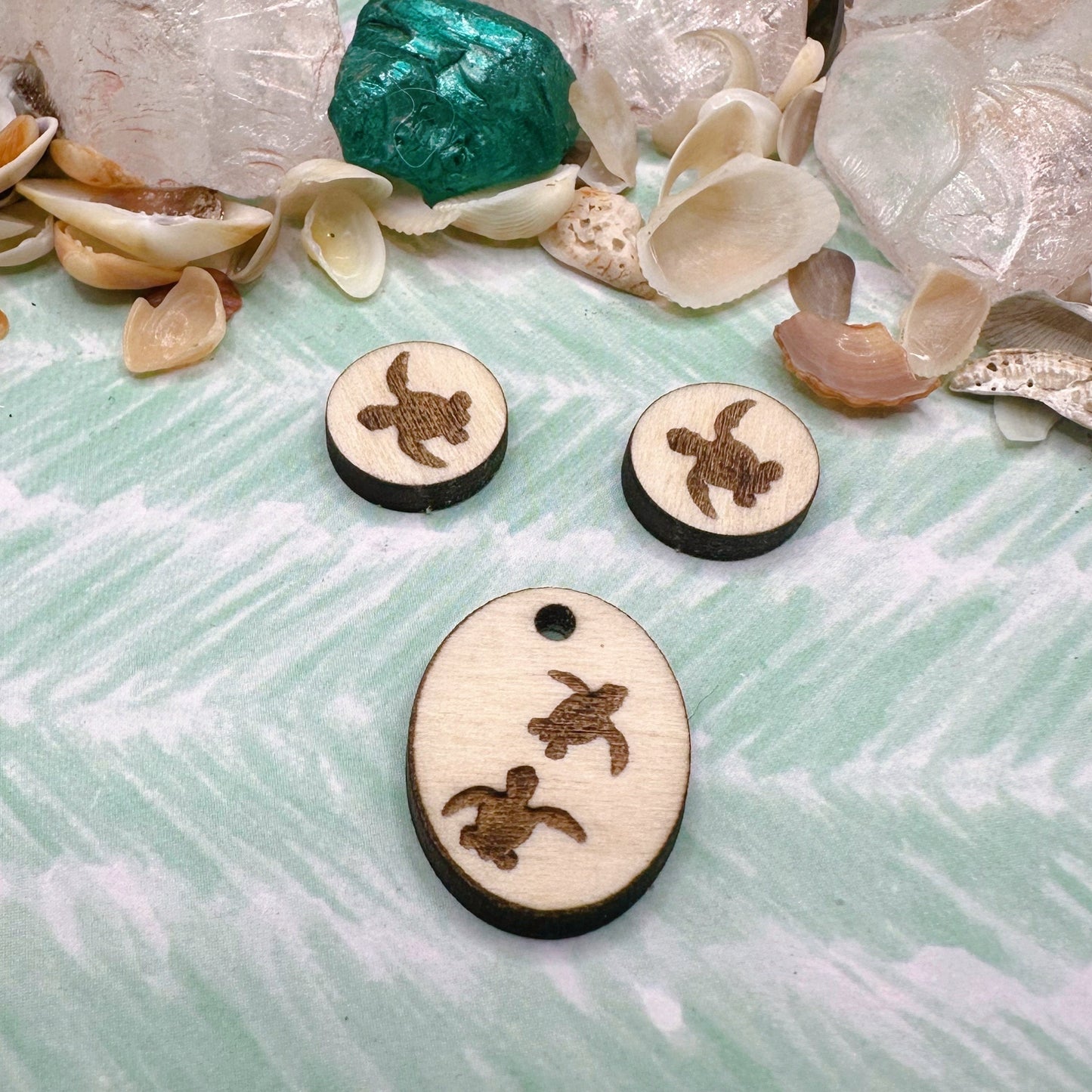 Baby Sea Turtle Jewelry Blanks