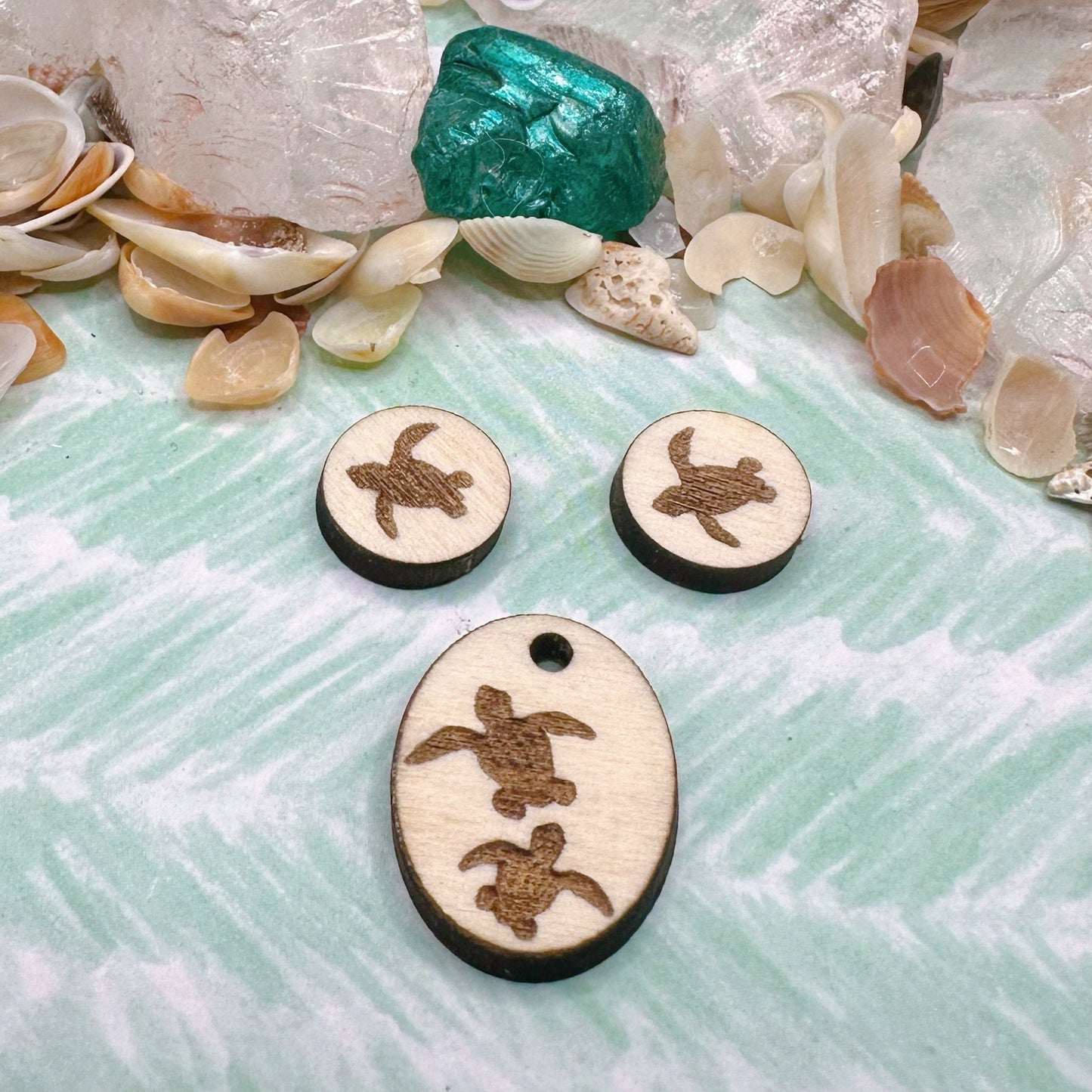 Baby Sea Turtle Jewelry Blanks