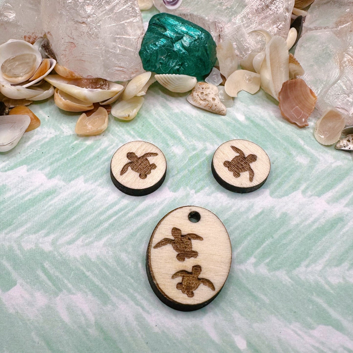 Baby Sea Turtle Jewelry Blanks