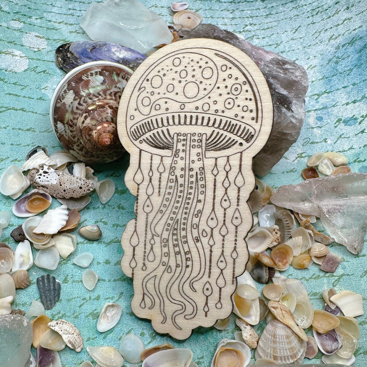 Jellyfish Wood Pieces for Crafts